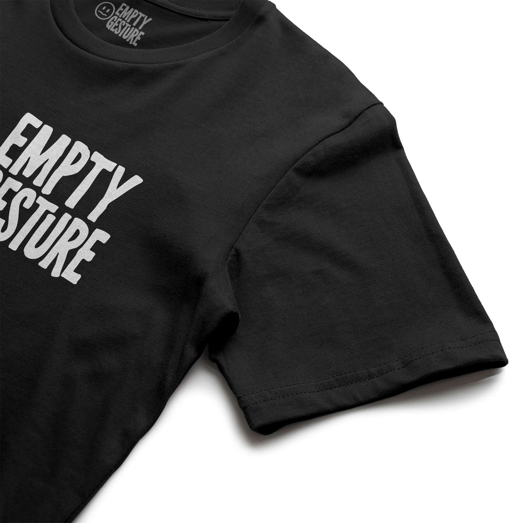 Empty Gesture Black Logo Tee